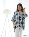 Crinkle Satin Brocade Kaftan Top 68391